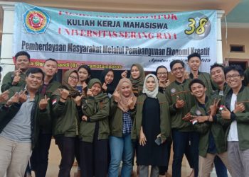 Kuliah Kerja Mahasiswa (KKM) Universitas Serang Raya (Unsera) kelompok 38