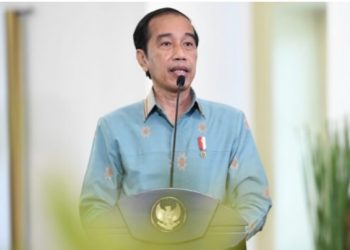 Presiden Joko Widodo dalam sambutan secara virtual pada acara puncak peringatan Hari Pers Nasional, dari Istana Kepresidenan Bogor [doc/BPMI Setpres]