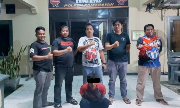 Polsek Pamarayan Polres Serang saat amankan KS (36) pencuri spesialis handphone