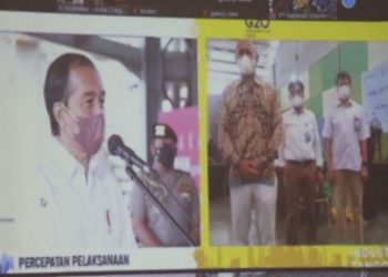 Presiden Jokowi menginstruksikan PT Kraktau Sarana Properti (KSP) mempercepat pelaksanaan vaksinasi lanjutan atau booster [Dok. Istimewa]