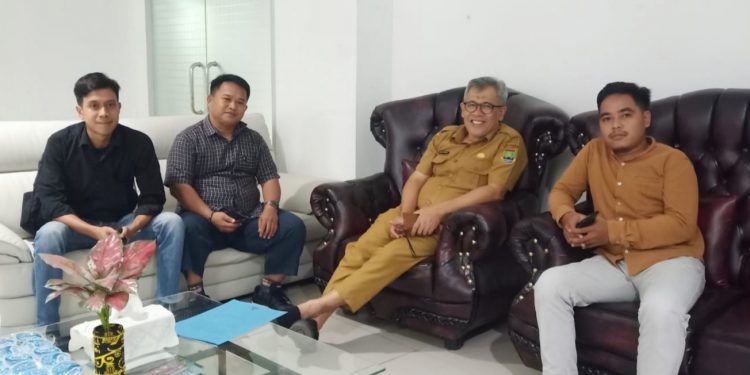 Pengurus SMSI Kota Cilegon silaturahmi dengan Kepala Dinas Kominfo Sandi dan Statistik Kota Cilegon Didin S Maulana